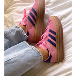 Adidas Gazelle Bold Wmns Pink Navy Blue - Hypesupplyuk