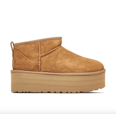 UGG Ultra Mini Platform Chestnut Slipper Boots - Hypesupplyuk