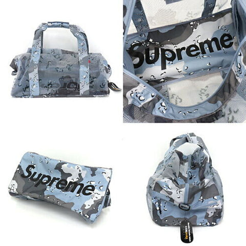 Supreme Big Duffle Bag (SS20) Blue Chocolate Chip Camo Supreme